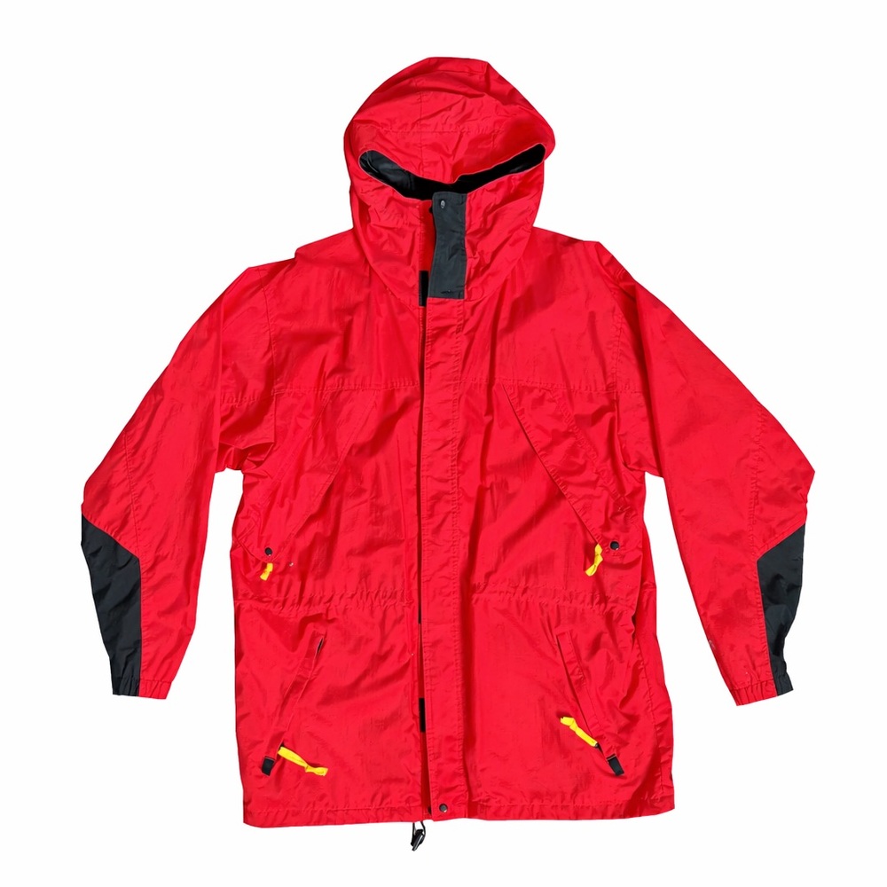 Vintage Marlboro Adventure Team Jacket Adult Large Red Hooded Windbreaker
M